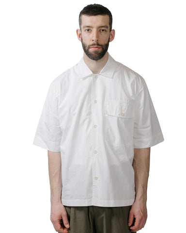 MHL SS Flap Pocket Shirt Compact Cotton Poplin White