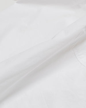 MHL SS Flap Pocket Shirt Compact Cotton Poplin White fabric