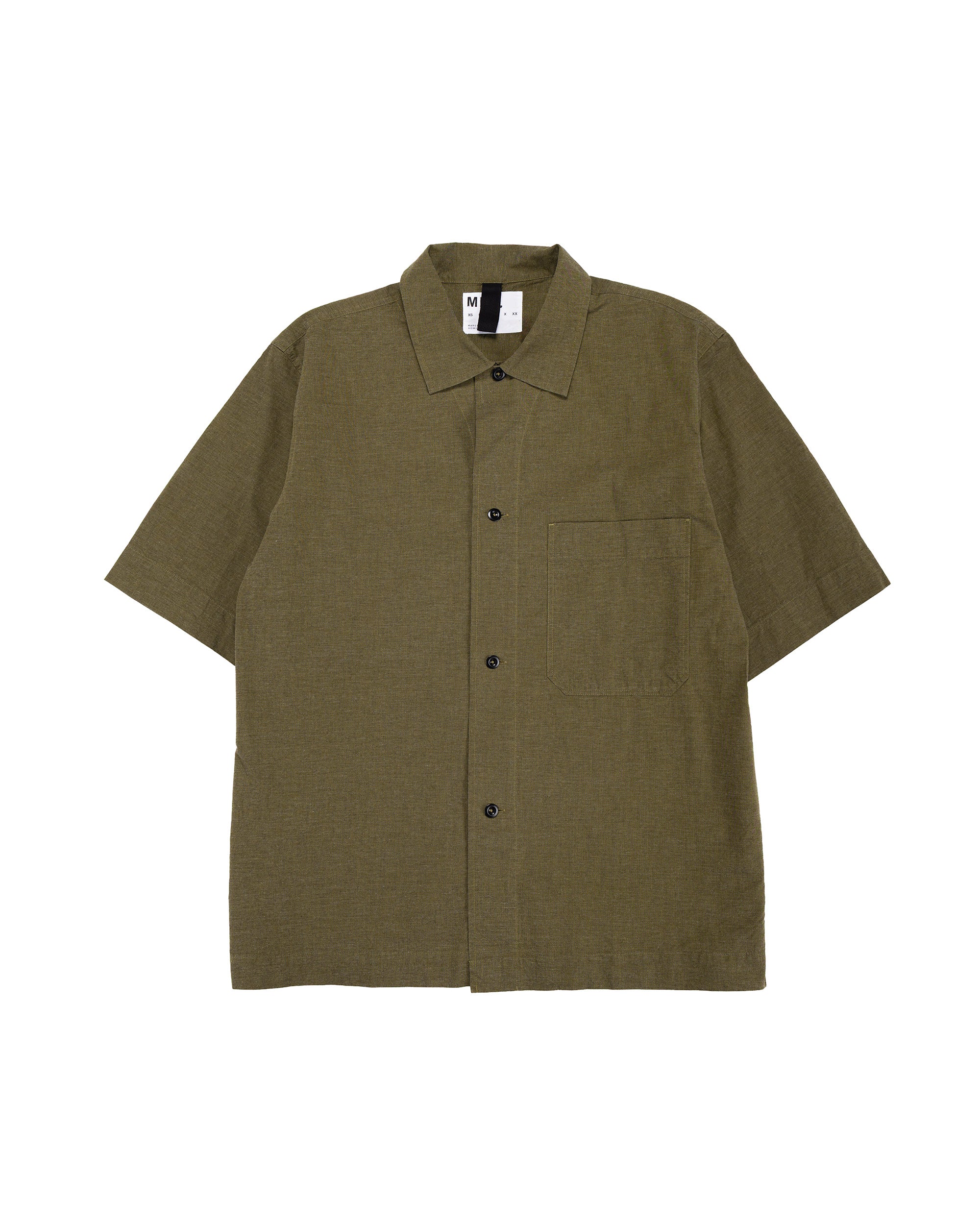 MHL S/S PJ Shirt Dry Cotton End On End Moss