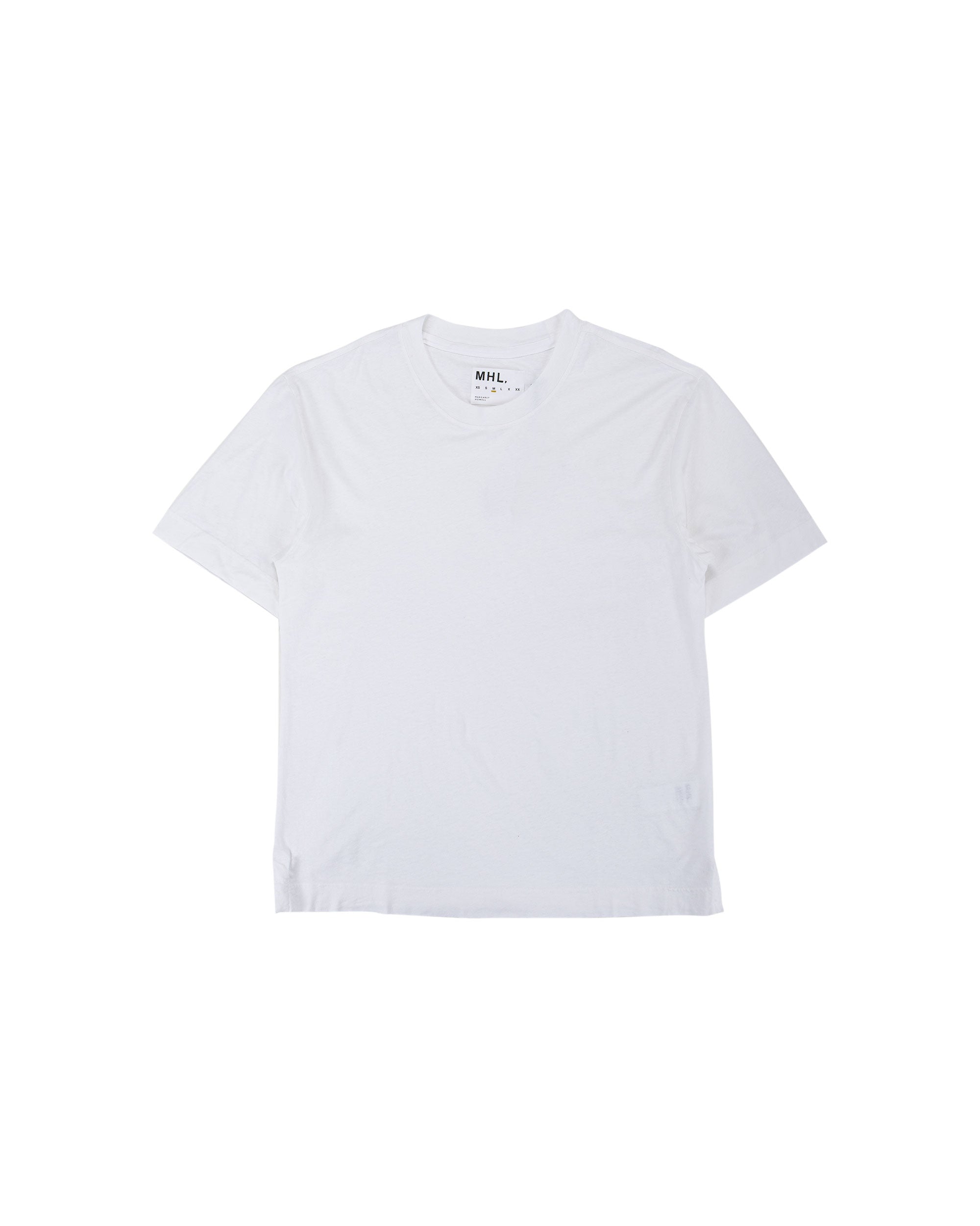 MHL Simple T-Shirt Organic Cotton Linen Jersey White