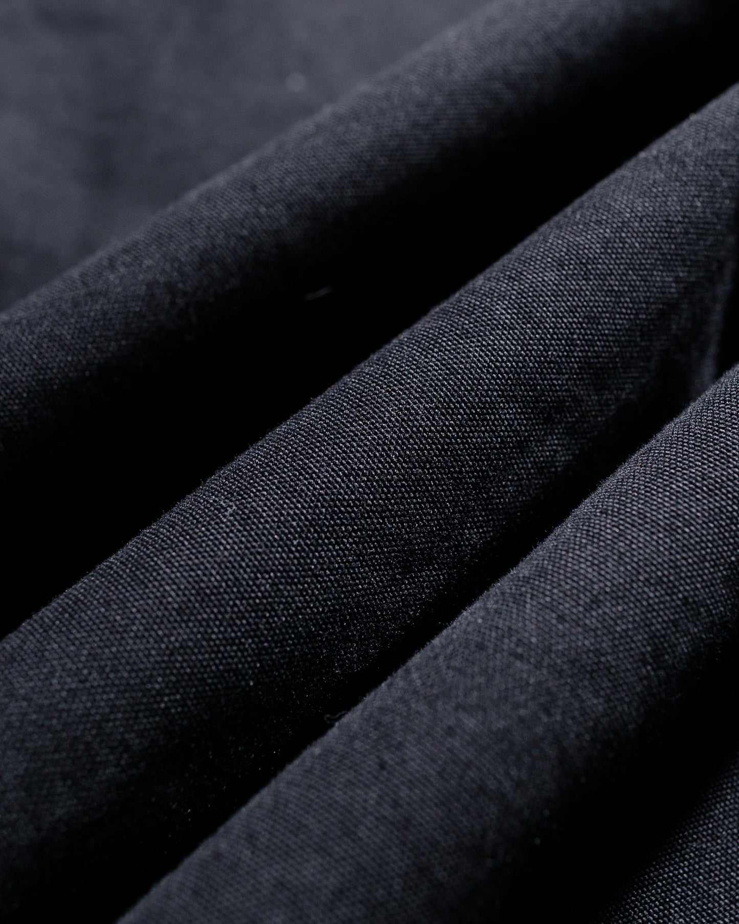 MHL Stitch Pleat Trouser Compact Cotton Canvas Black