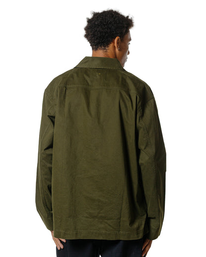 MHL Storm Flap Shirt Brushed Cotton Twill Seaweed