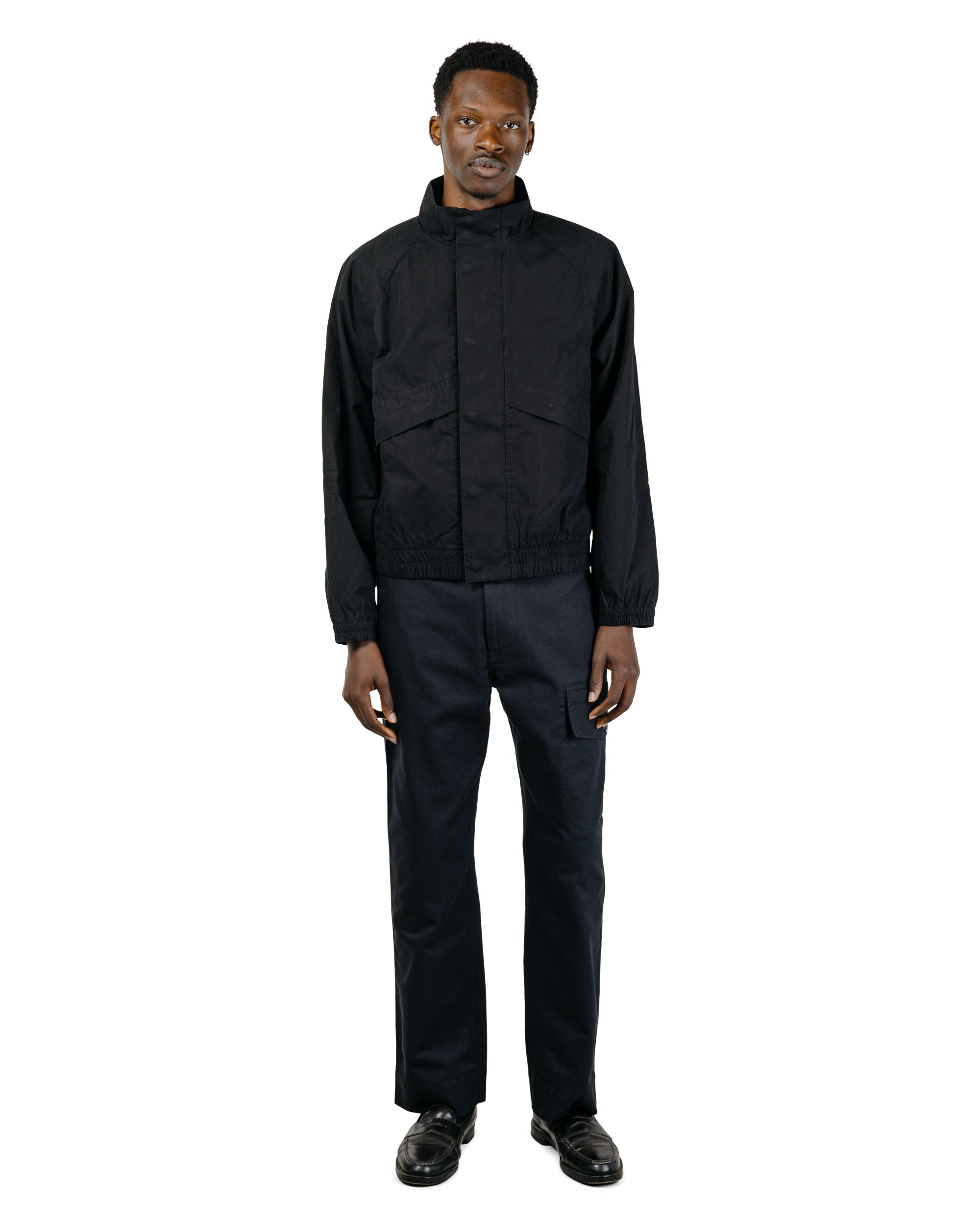 MHL Track Jacket Crisp Cotton Poplin Black