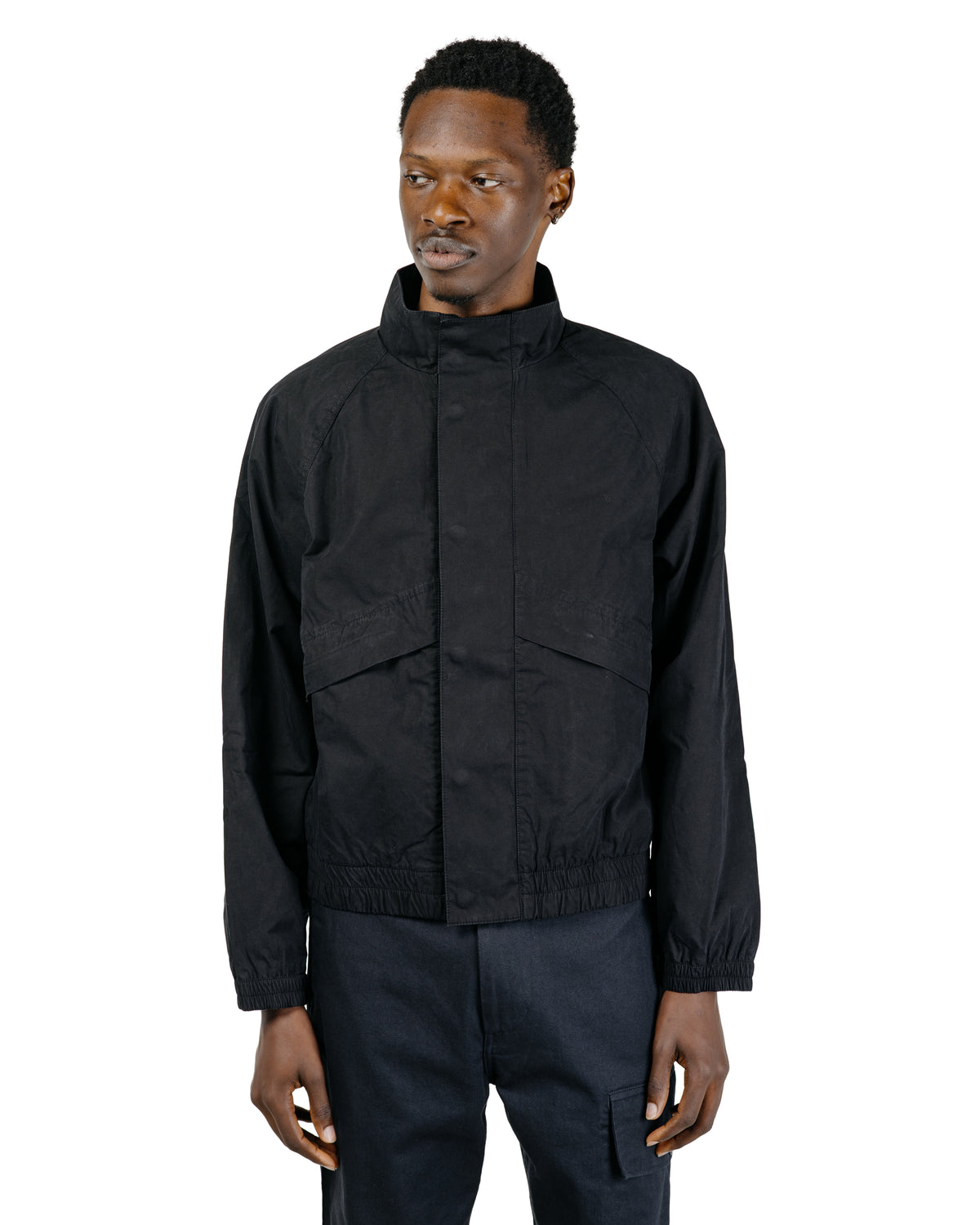 MHL Track Jacket Crisp Cotton Poplin Black