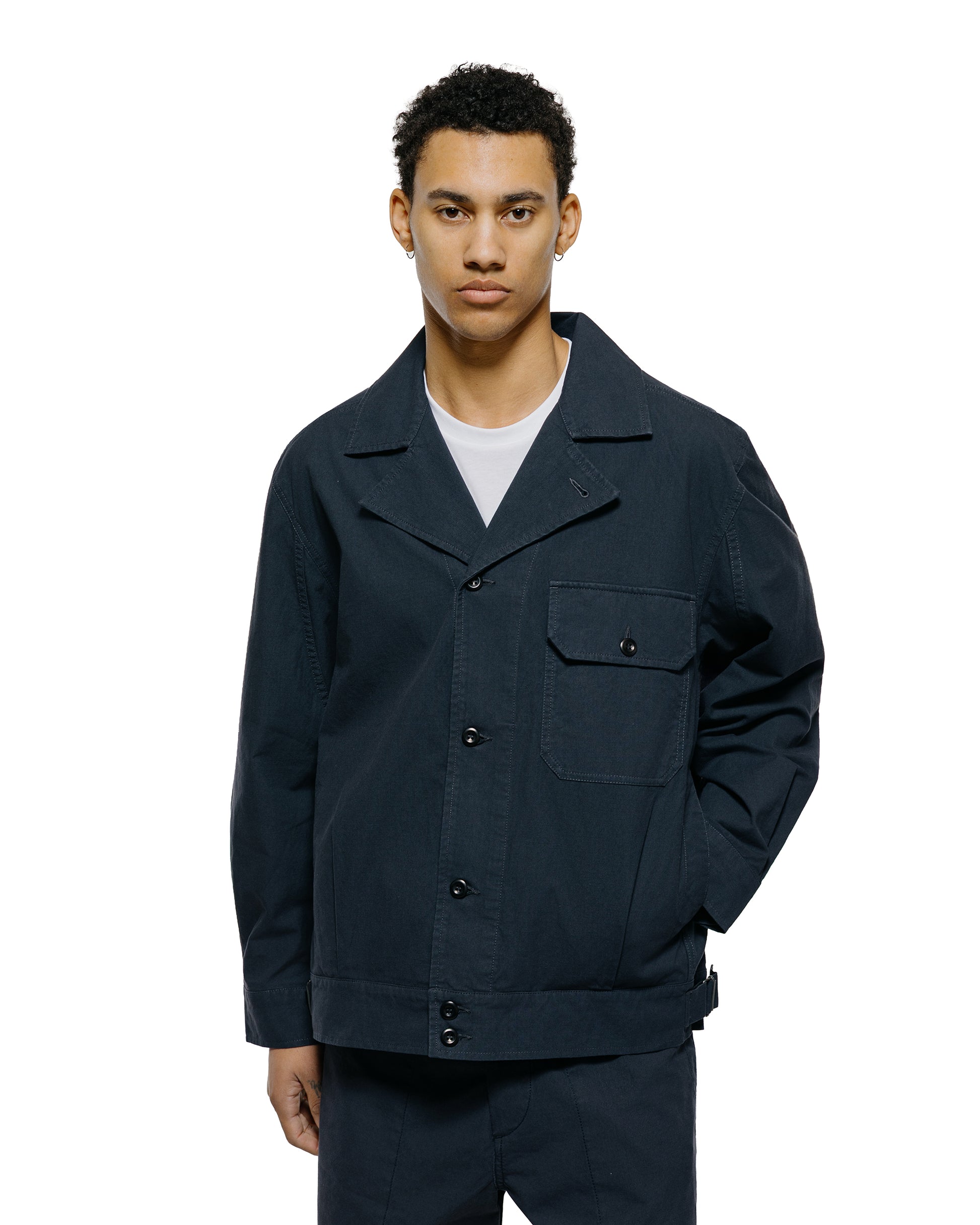 MHL Utility Jacket Washed Cotton Ripstop Ink