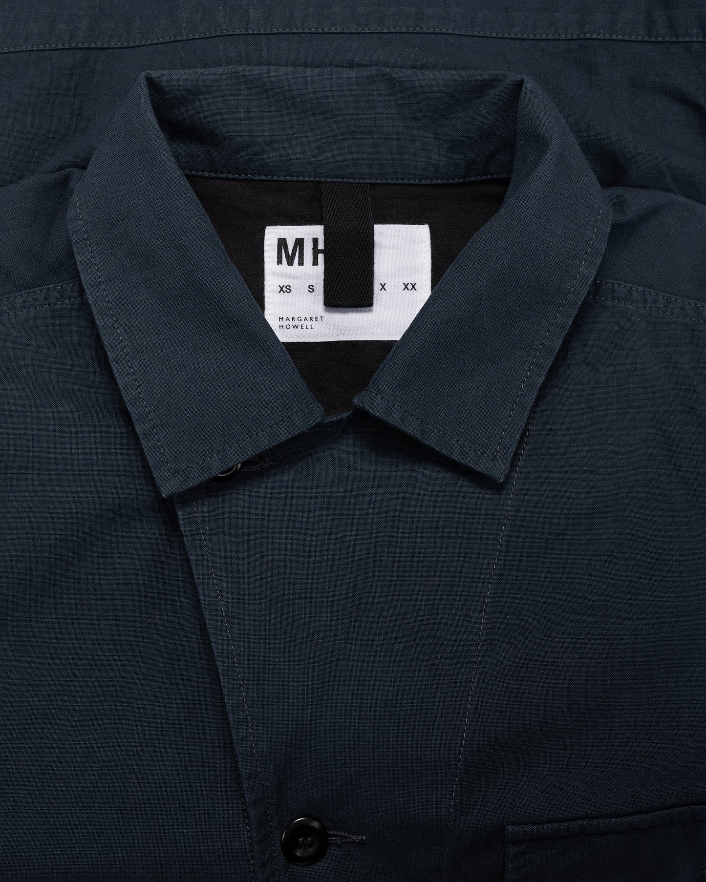 MHL Utility Jacket Washed Cotton Ripstop Ink