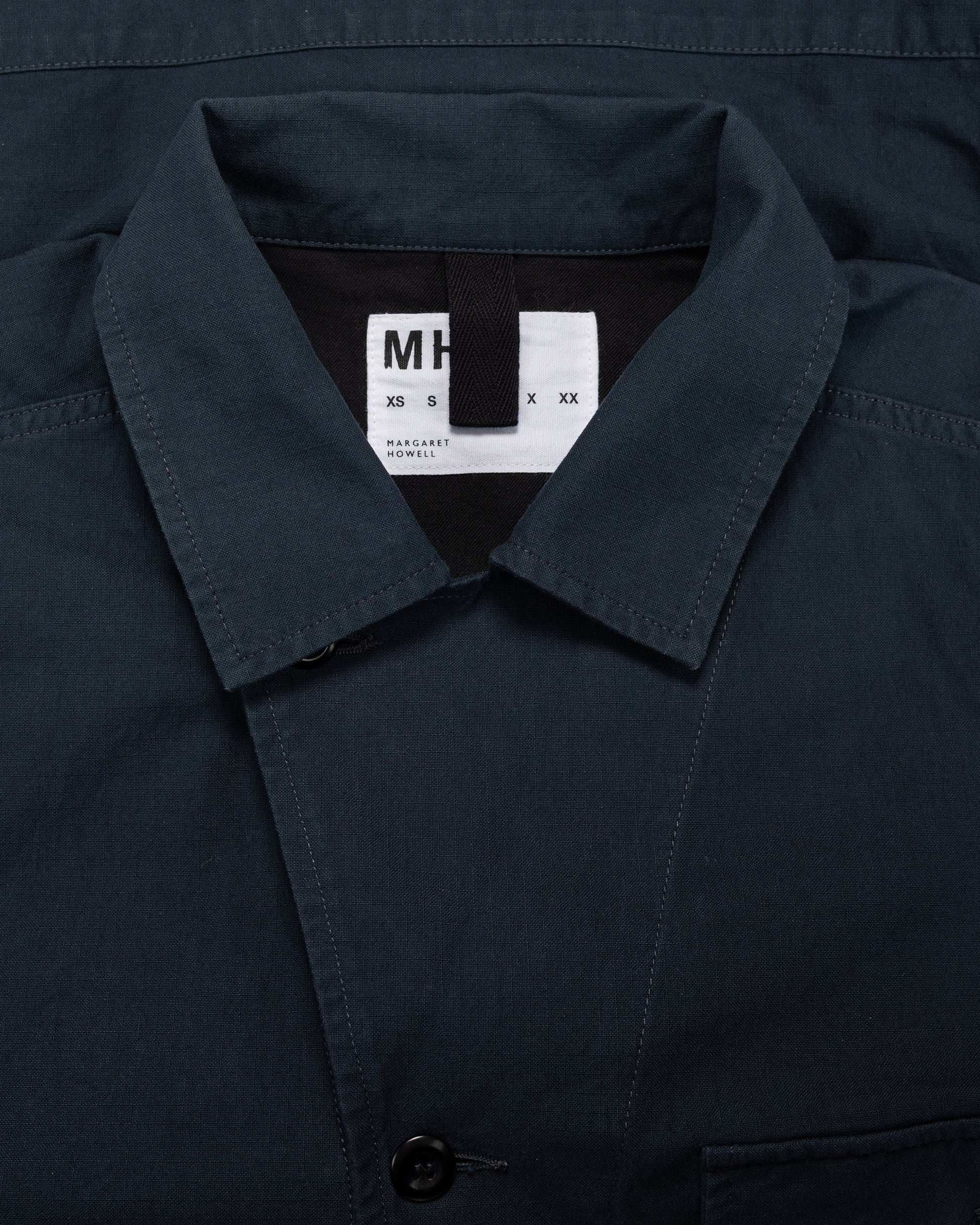MHL Utility Jacket Washed Cotton Ripstop Ink