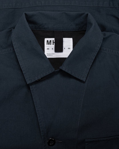 MHL Utility Jacket Washed Cotton Ripstop Ink