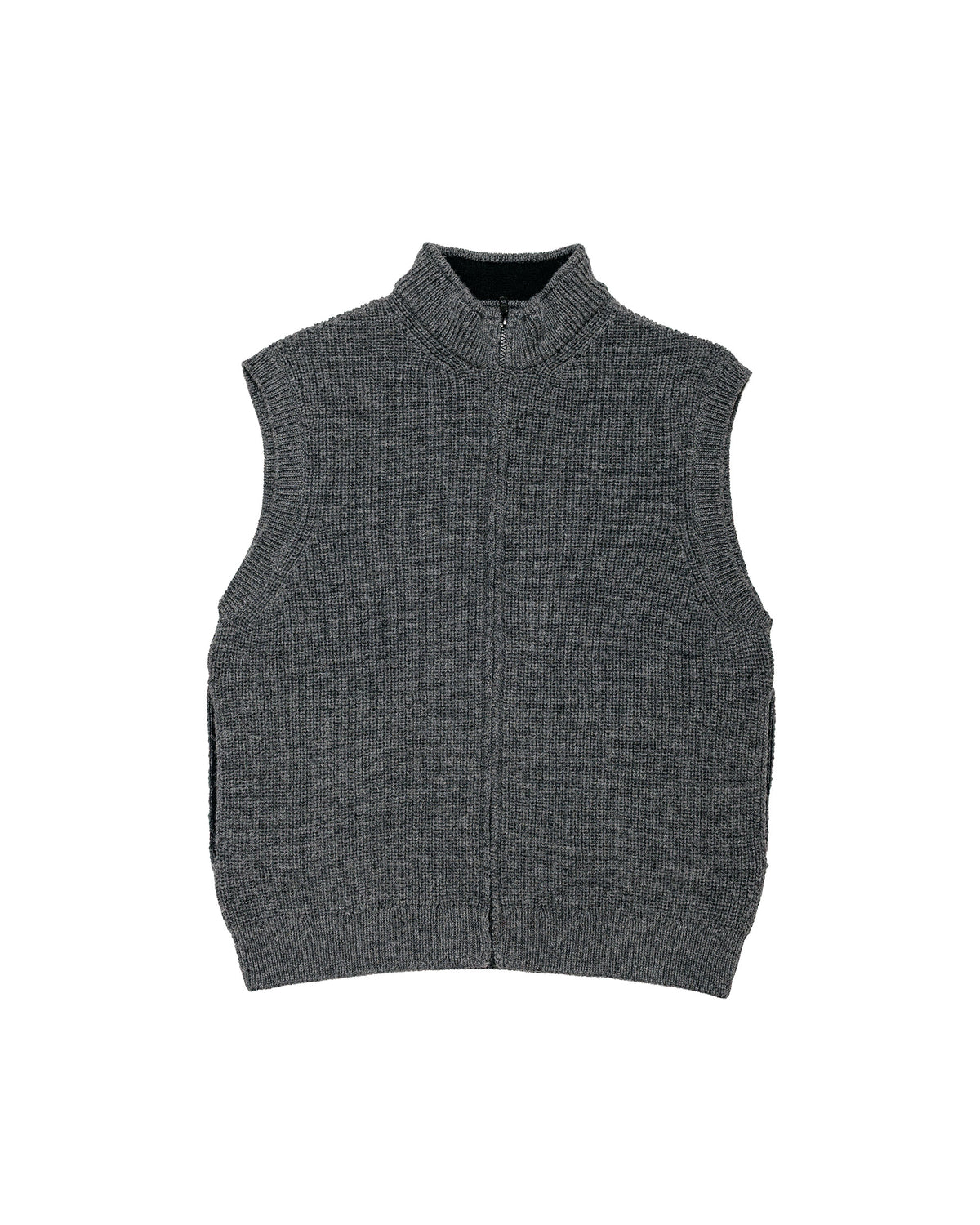 MHL Zip Gilet Dry Merino Grey Melange