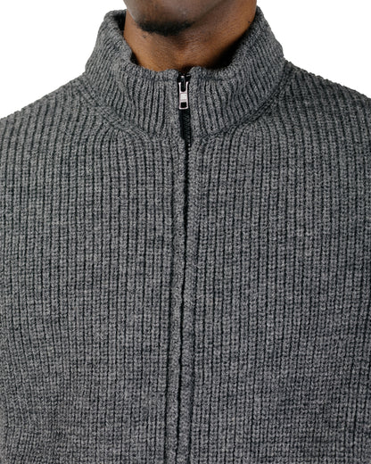 MHL Zip Gilet Dry Merino Grey Melange