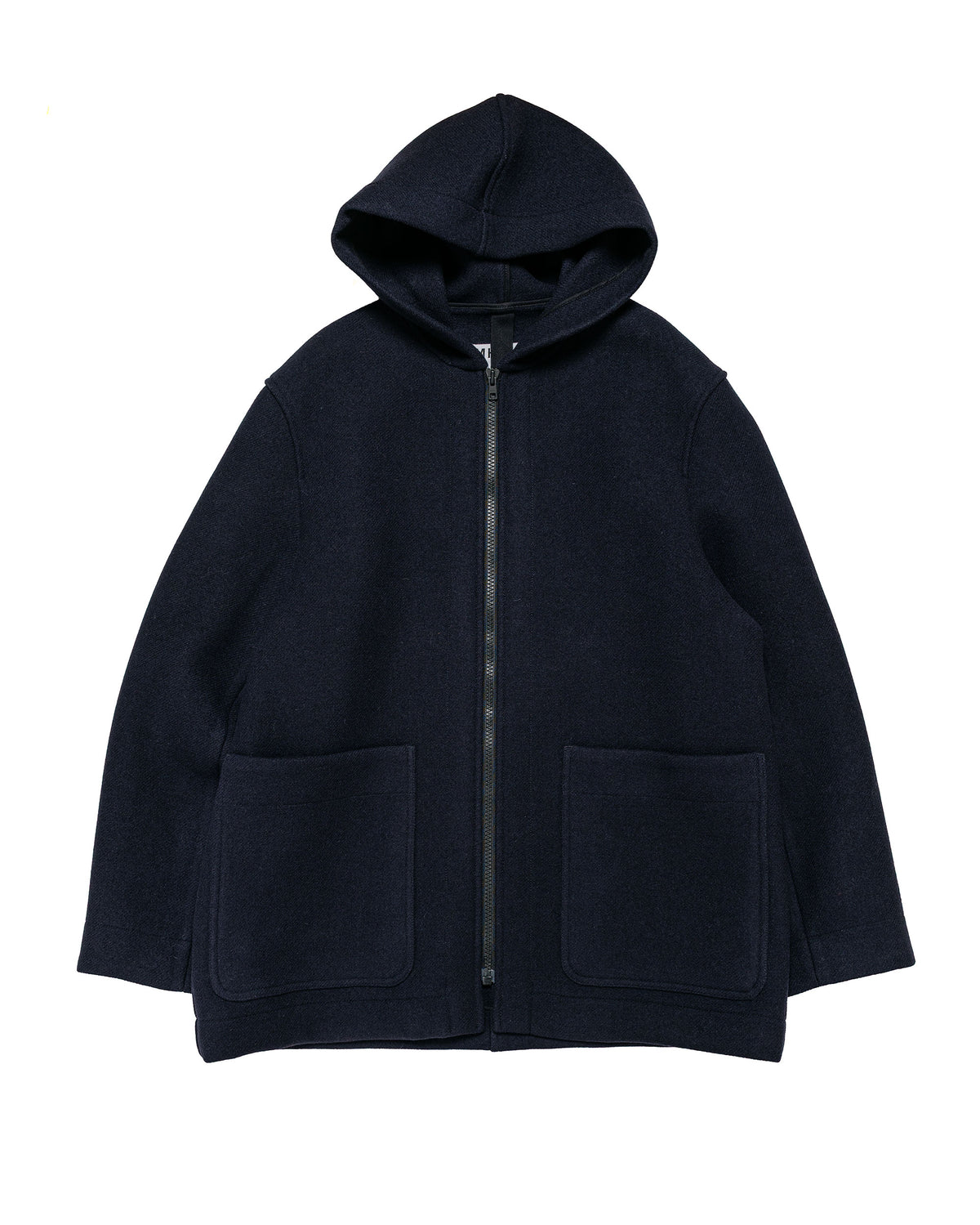 MHL Zip Through Duffle Double Wool Melton Dark Navy