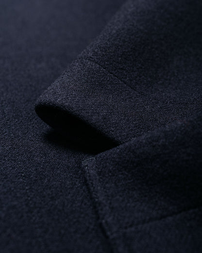 MHL Zip Through Duffle Double Wool Melton Dark Navy