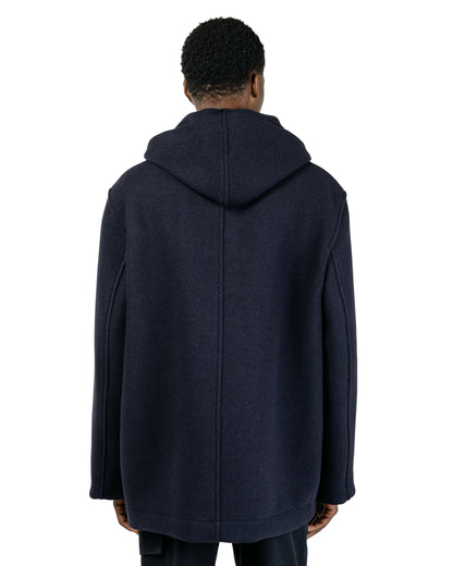 MHL Zip Through Duffle Double Wool Melton Dark Navy