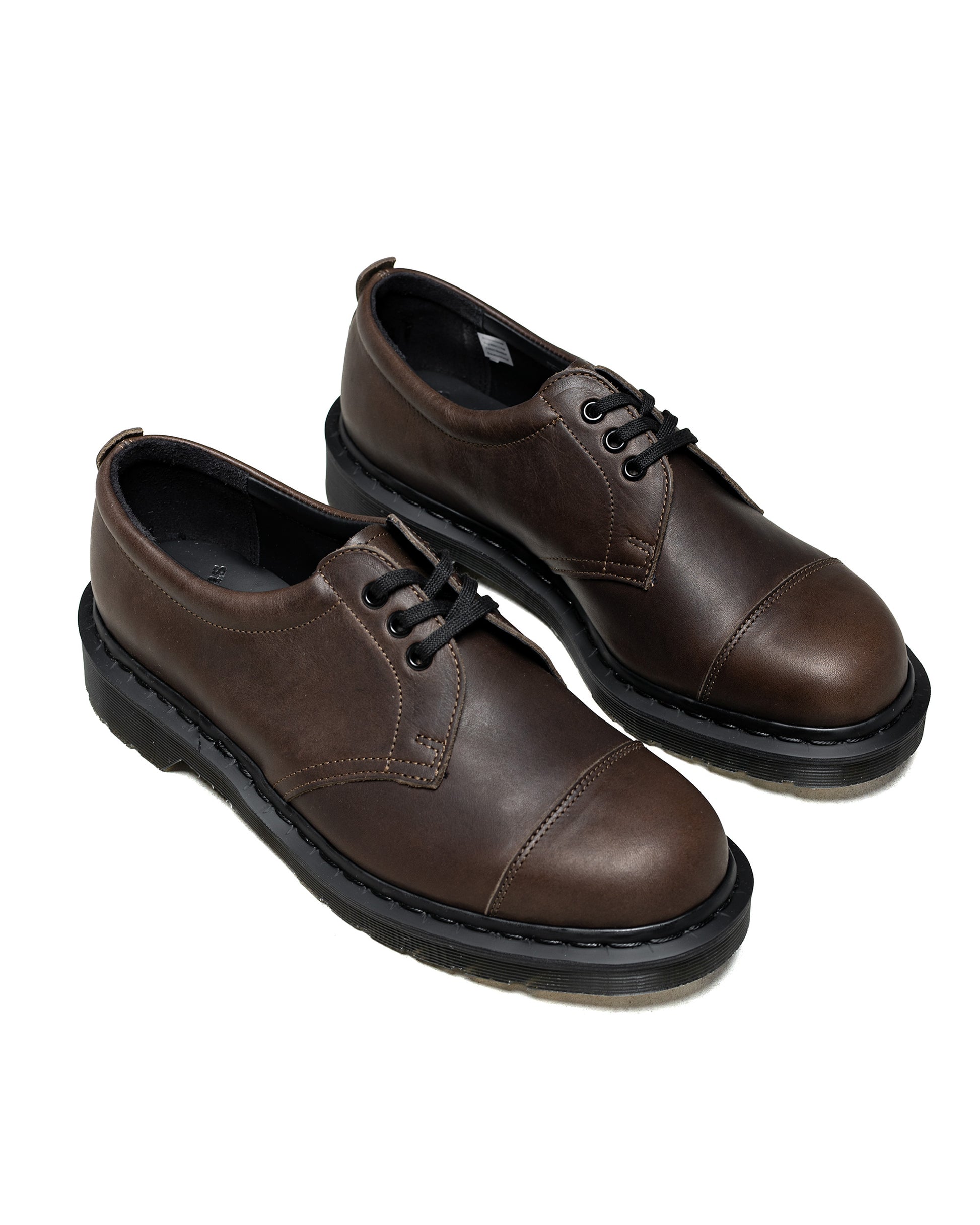 lost & found Margaret Howell MHL Dr. Martens 1461 Oxford Dark Brown Grained Oiled