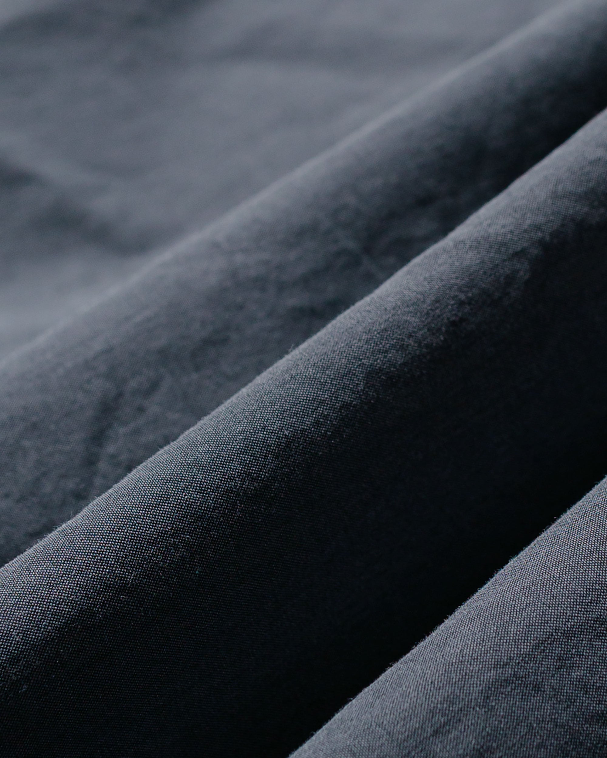 MARGARET HOWELL BASIC SHIRT YARN DYE COTTON SHIRTING チャコール
