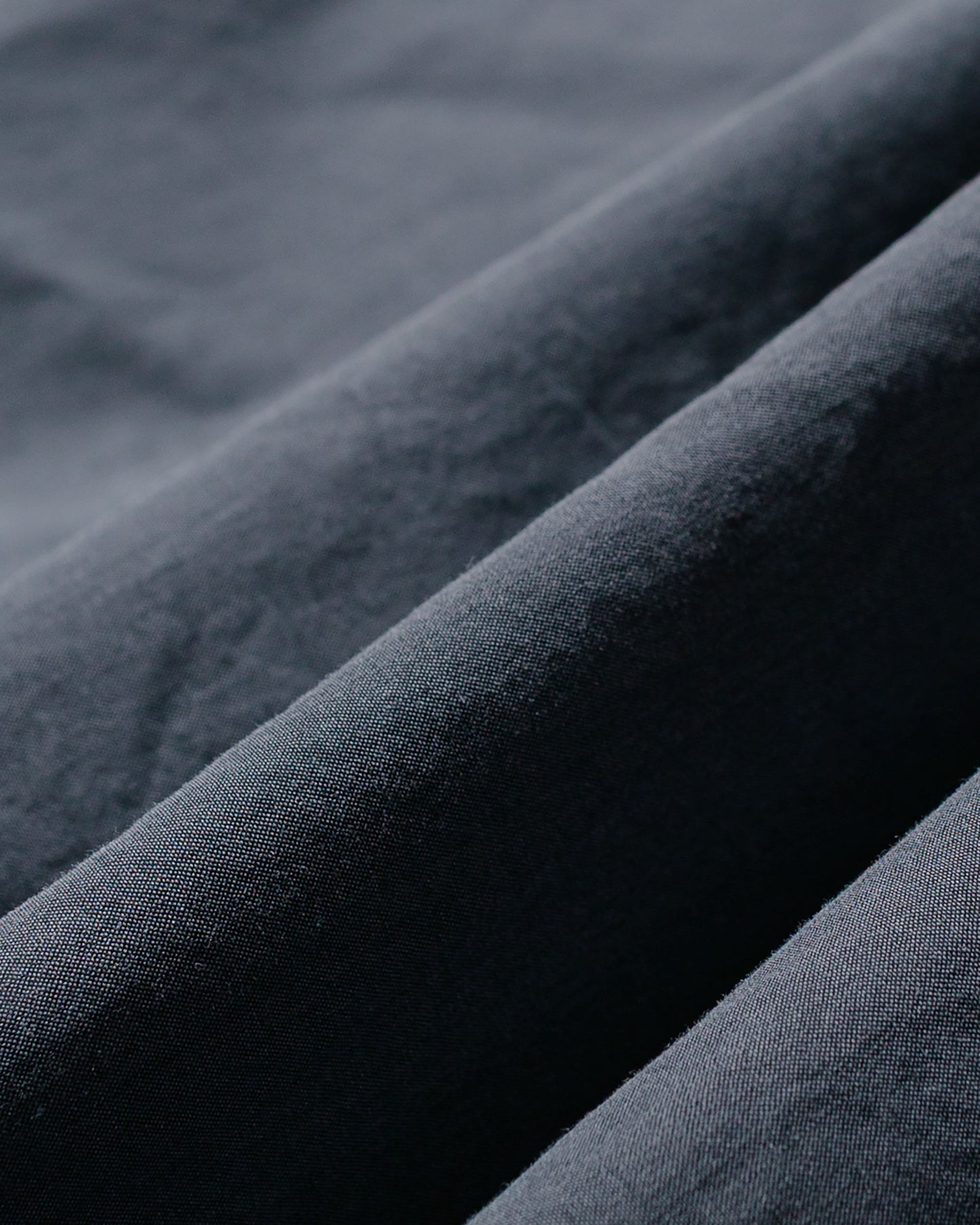 Margaret Howell Basic Shirt Yarn Dye Cotton Shirting Charcoal