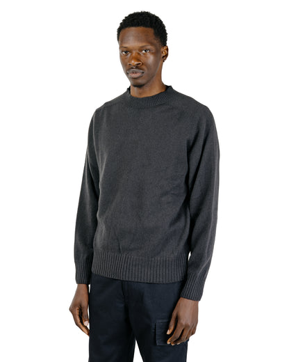 Margaret Howell Seamless Crew Neck Merino Cashmere Asphalt