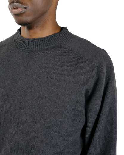 Margaret Howell Seamless Crew Neck Merino Cashmere Asphalt