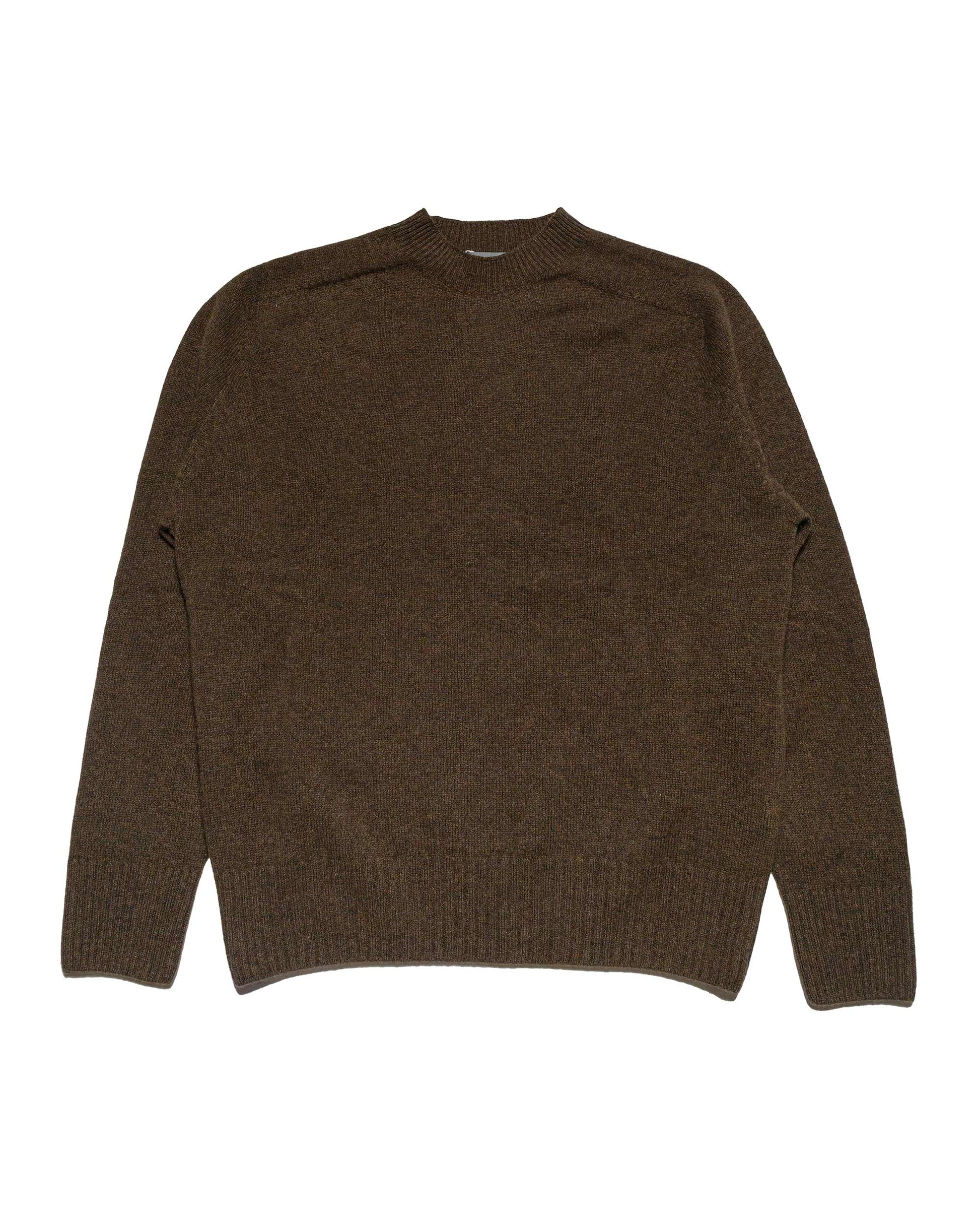 Margaret Howell Seamless Crew Neck Merino Cashmere Bracken