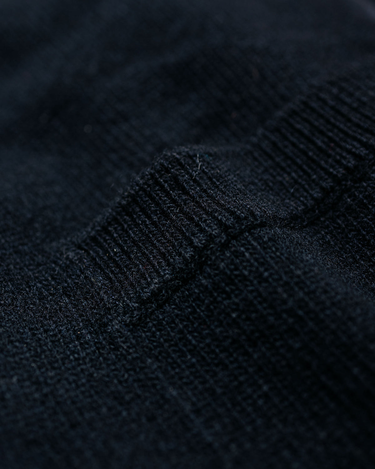 Margaret Howell Single Pocket Crew Geelong Lambswool Ink
