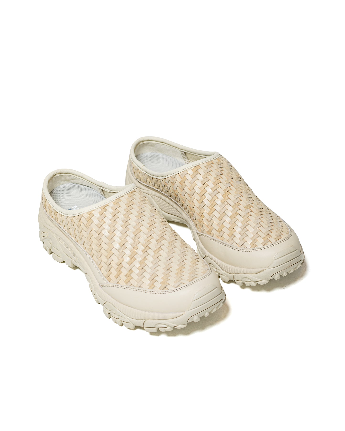 Merrell Moab 2 Slide Leather Woven Stucco