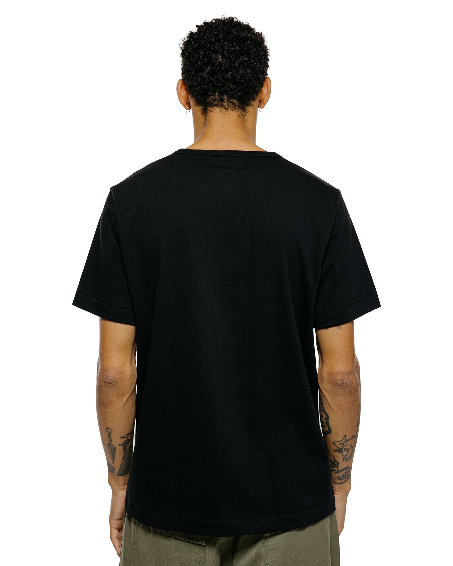 lost & found Merz B. Schwanen Merz B. Schwanen 215 Loopwheeled T-Shirt Deep Black