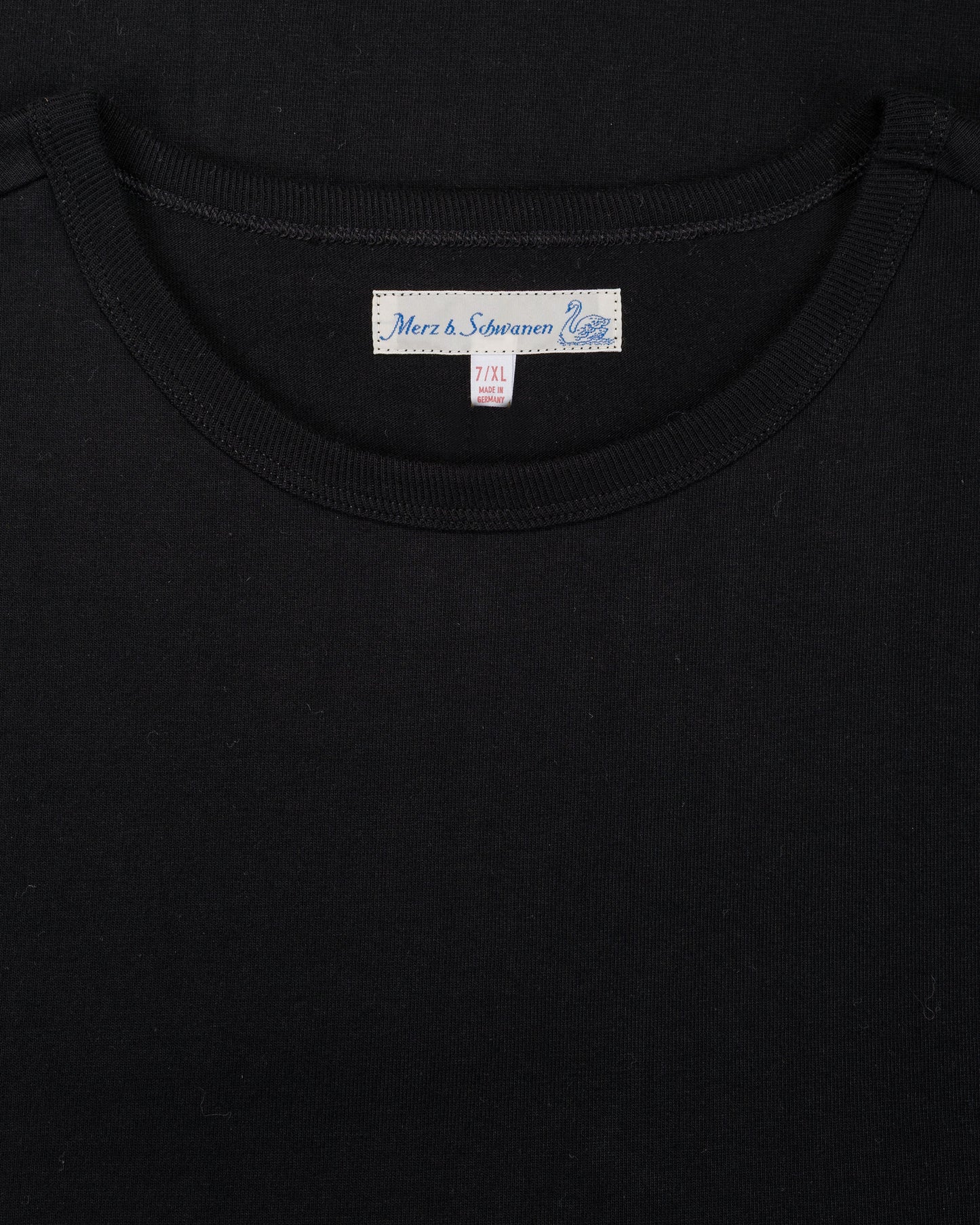 lost & found Merz B. Schwanen Merz B. Schwanen 215 Loopwheeled T-Shirt Deep Black