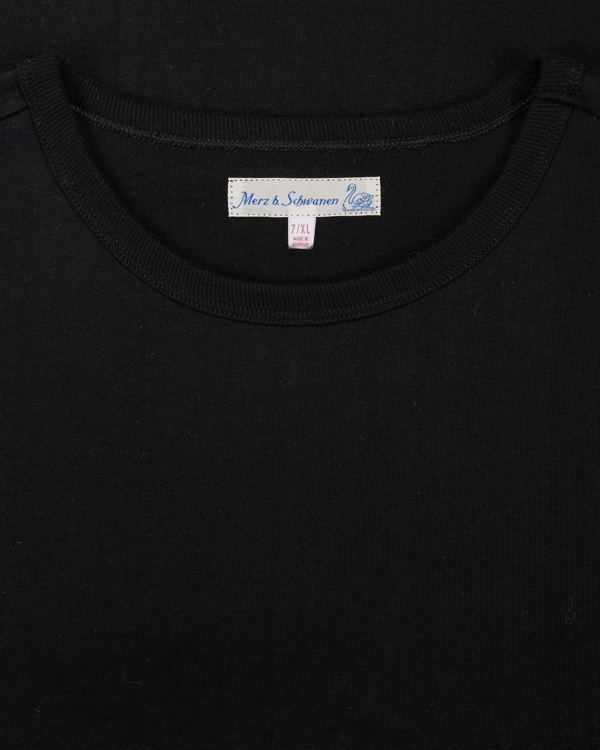 lost & found Merz B. Schwanen Merz B. Schwanen 215 Loopwheeled T-Shirt Deep Black