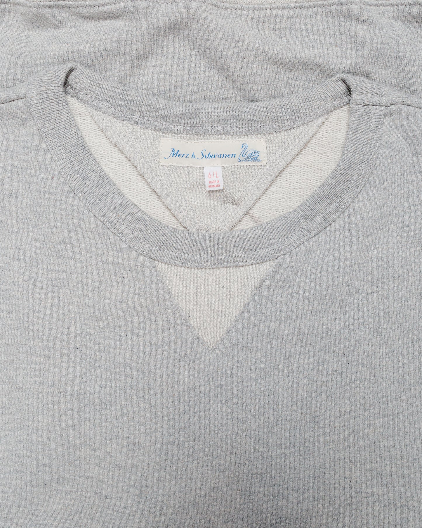 Merz B. Schwanen 3M46 Vintage Machine Fleece Sweatshirt Grey Melange