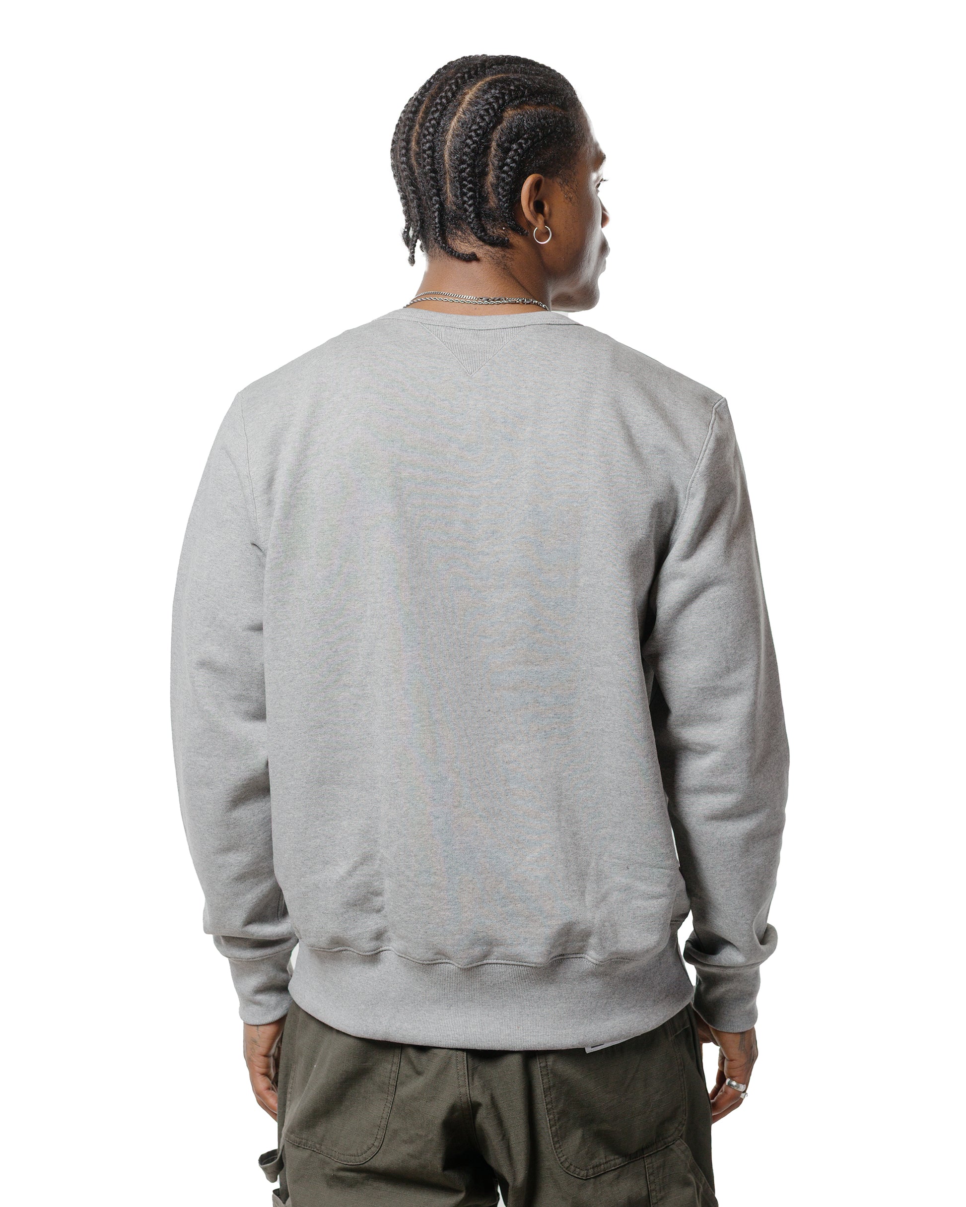 Merz B. Schwanen 3M46 Vintage Machine Fleece Sweatshirt Grey Melange