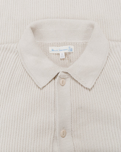 Merz B. Schwanen KNITSHIRT05 Ribbed Knitshirt Sand