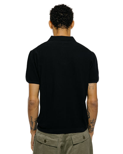 lost & found Merz B. Schwanen Merz B. Schwanen KPLP02 Knitted Polo Deep Black