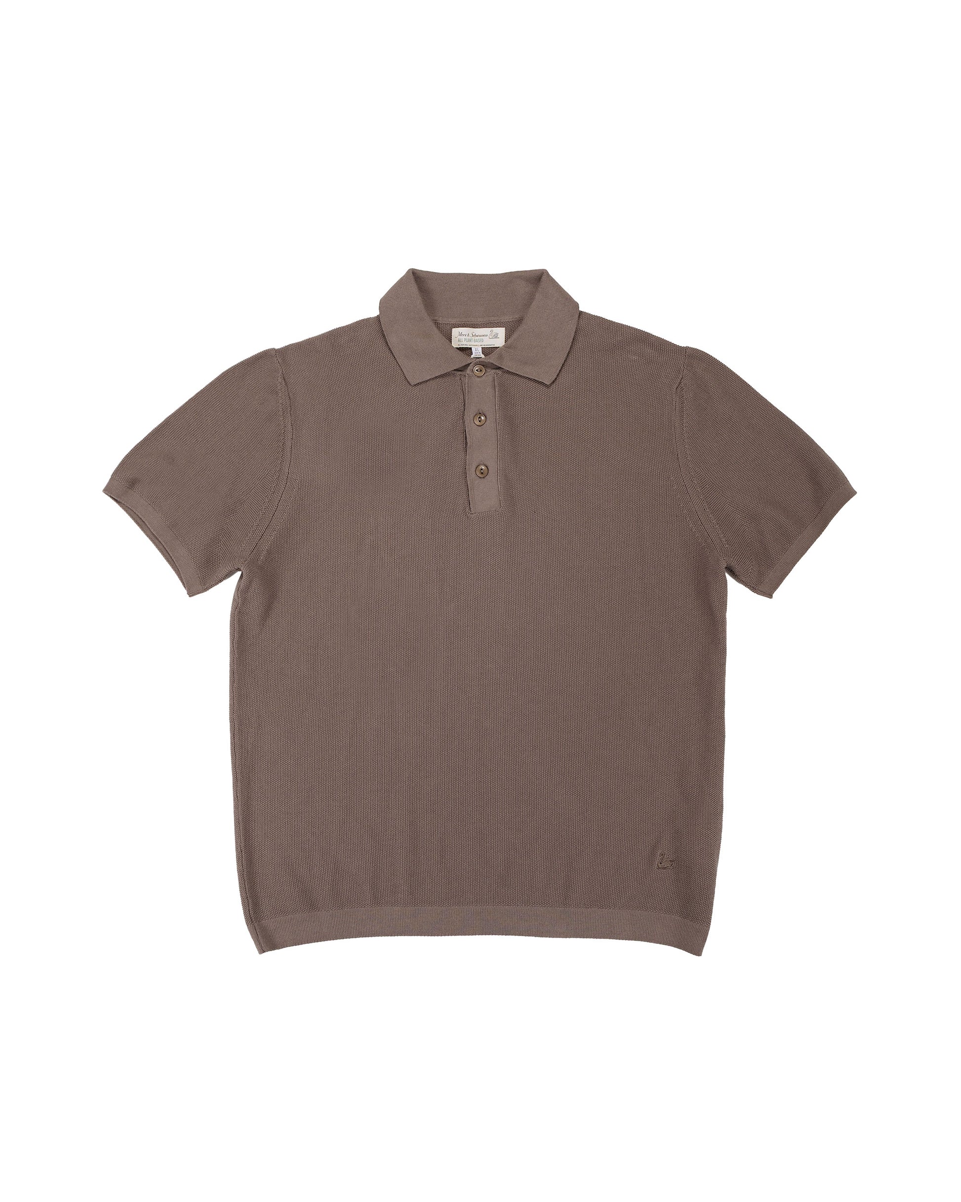 lost & found Merz B. Schwanen Merz B. Schwanen KPLP02 Knitted Polo Grain