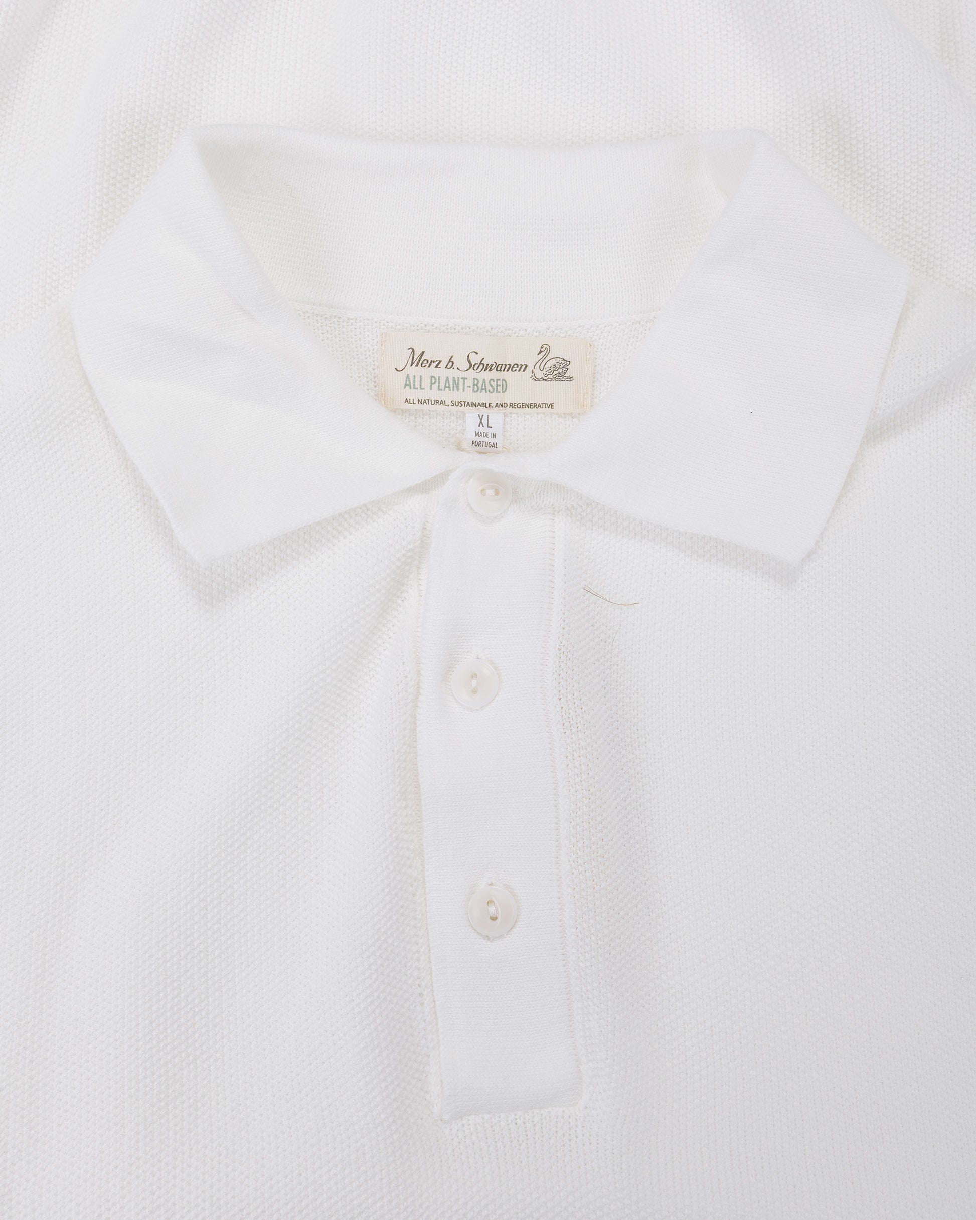 lost & found Merz B. Schwanen Merz B. Schwanen KPLP02 Knitted Polo White