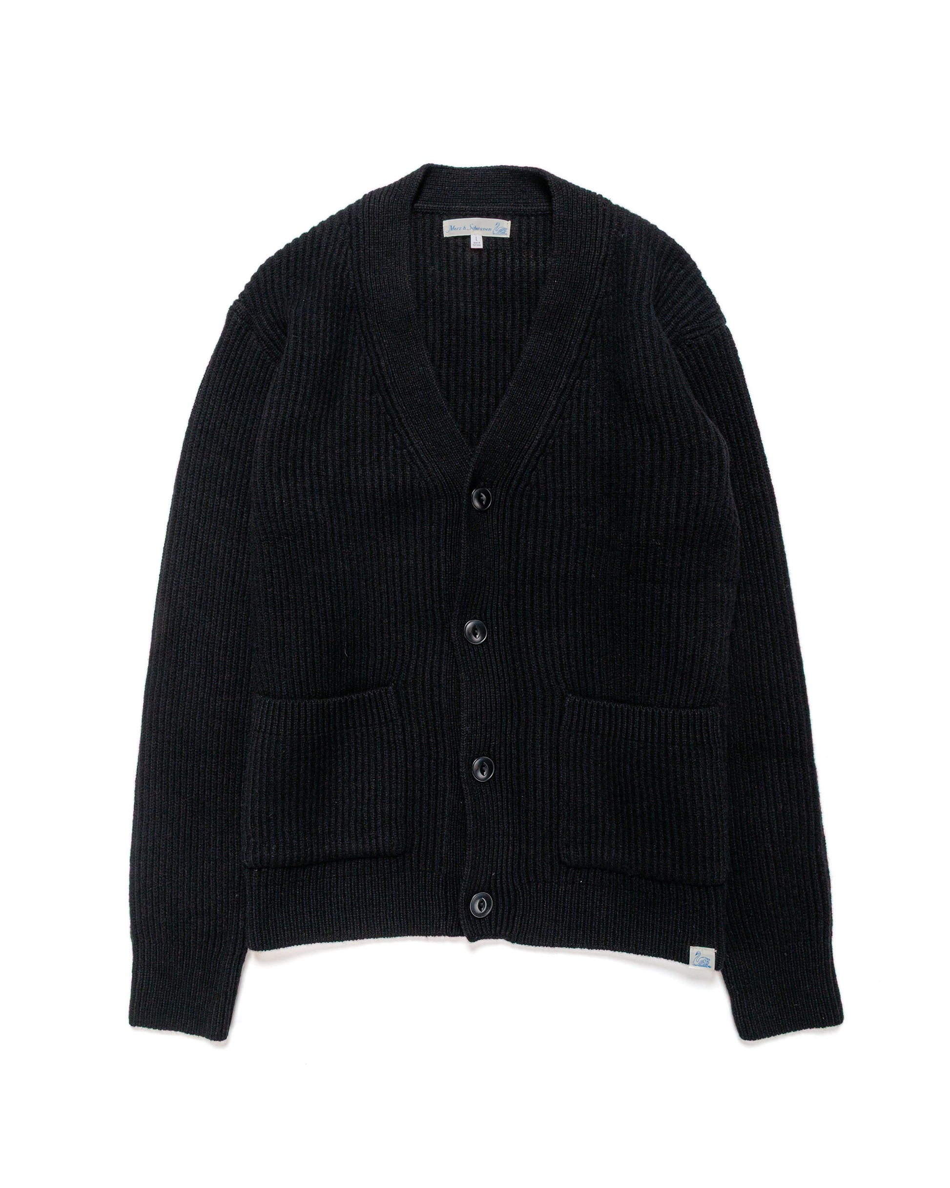 Merz B. Schwanen LOCG02 Cardigan Deep Black