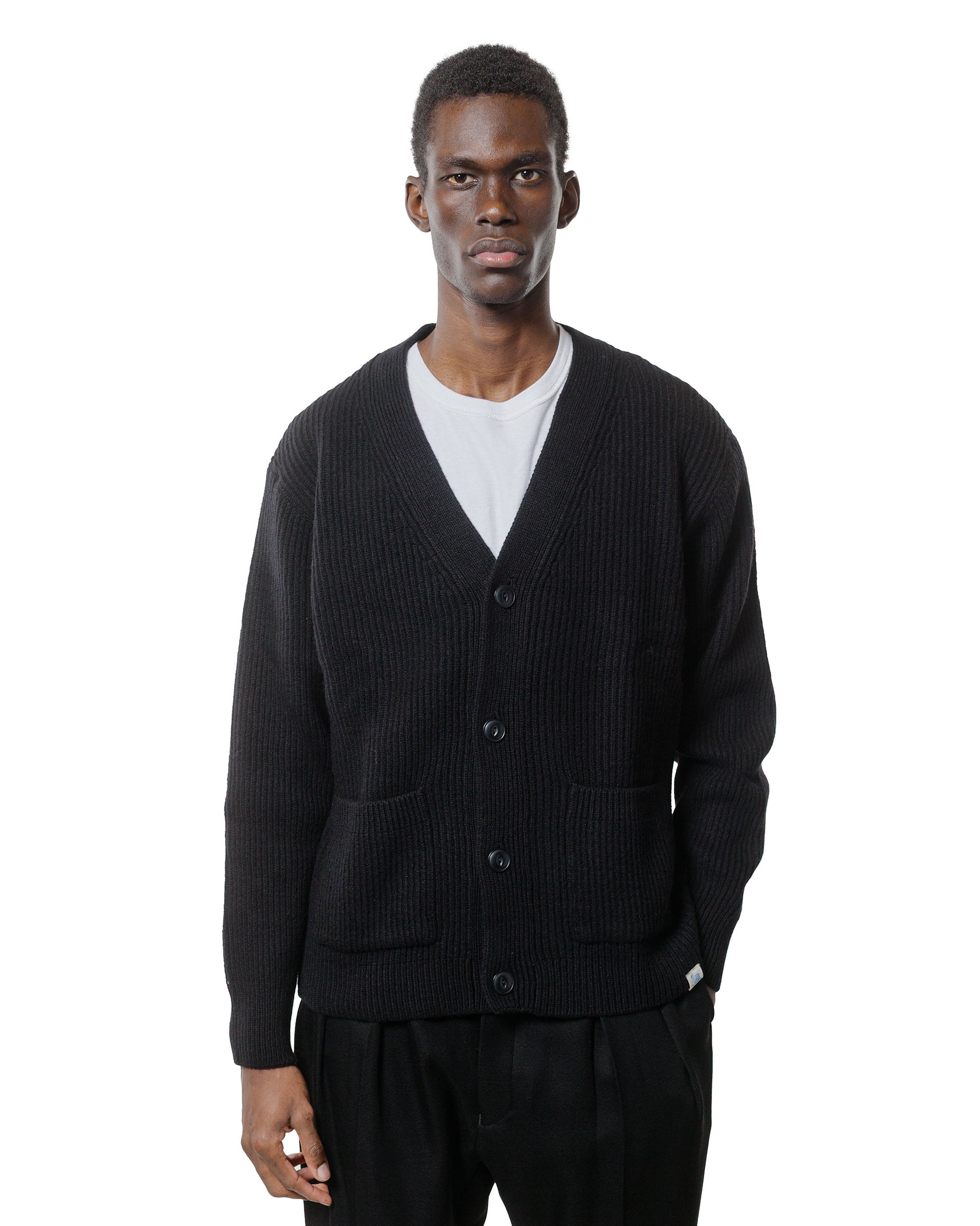 Merz B. Schwanen LOCG02 Cardigan Deep Black