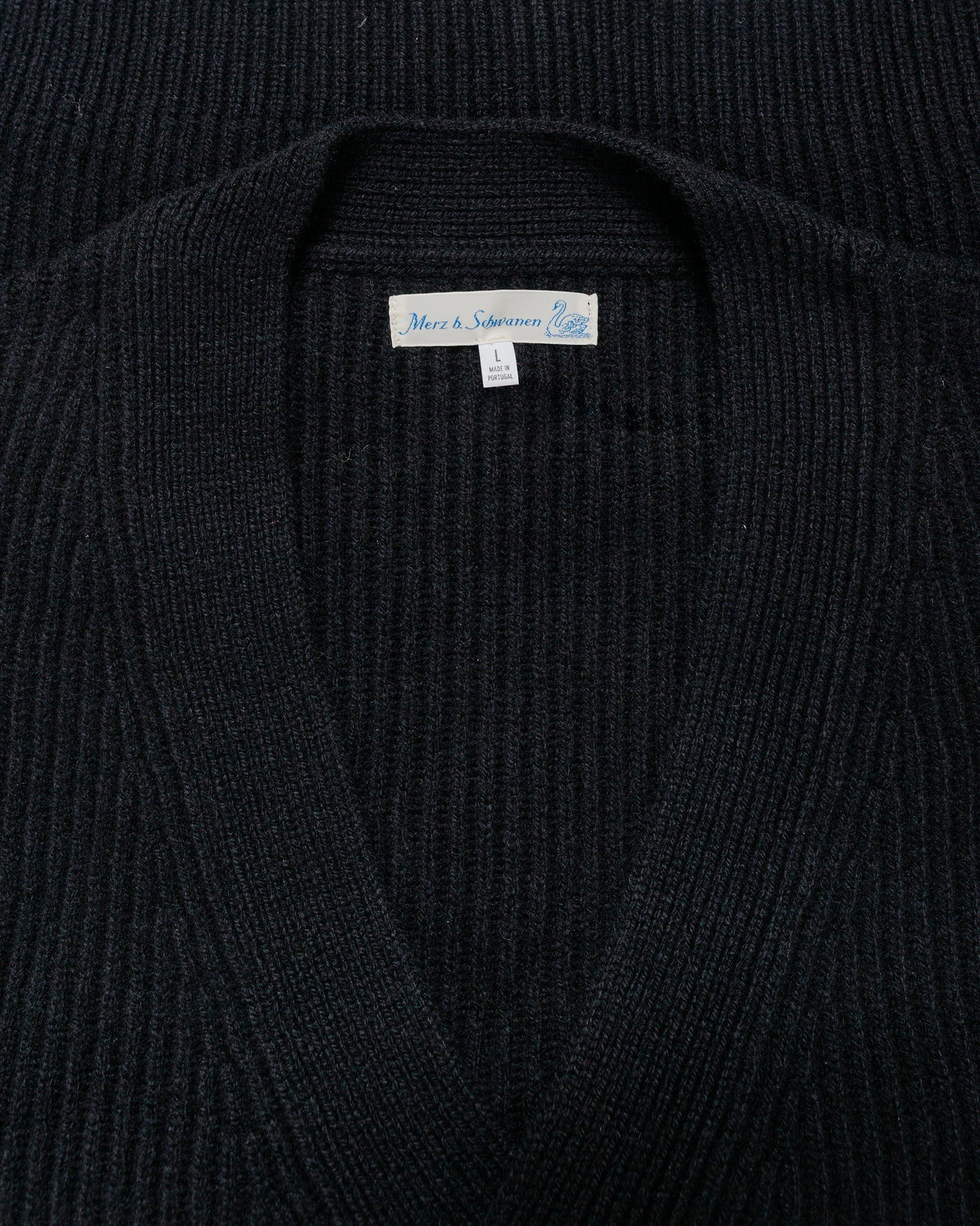 Merz B. Schwanen LOCG02 Cardigan Deep Black