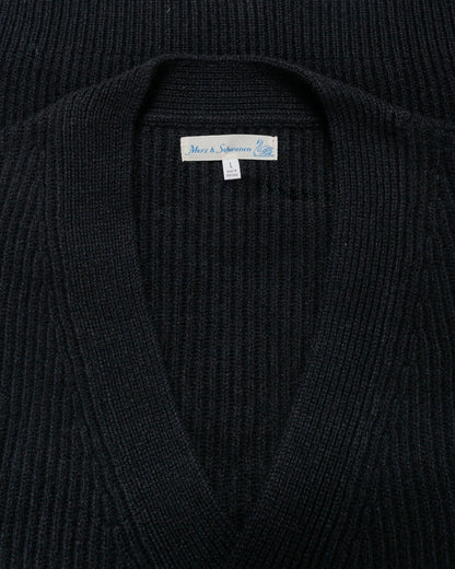 Merz B. Schwanen LOCG02 Cardigan Deep Black