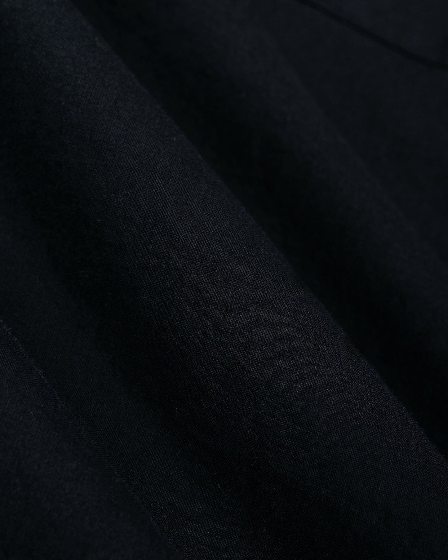 lost & found Merz B. Schwanen Merz B. Schwanen SHIRT09LP Unisex Short Sleeve Cotton Poplin Shirt Deep Black