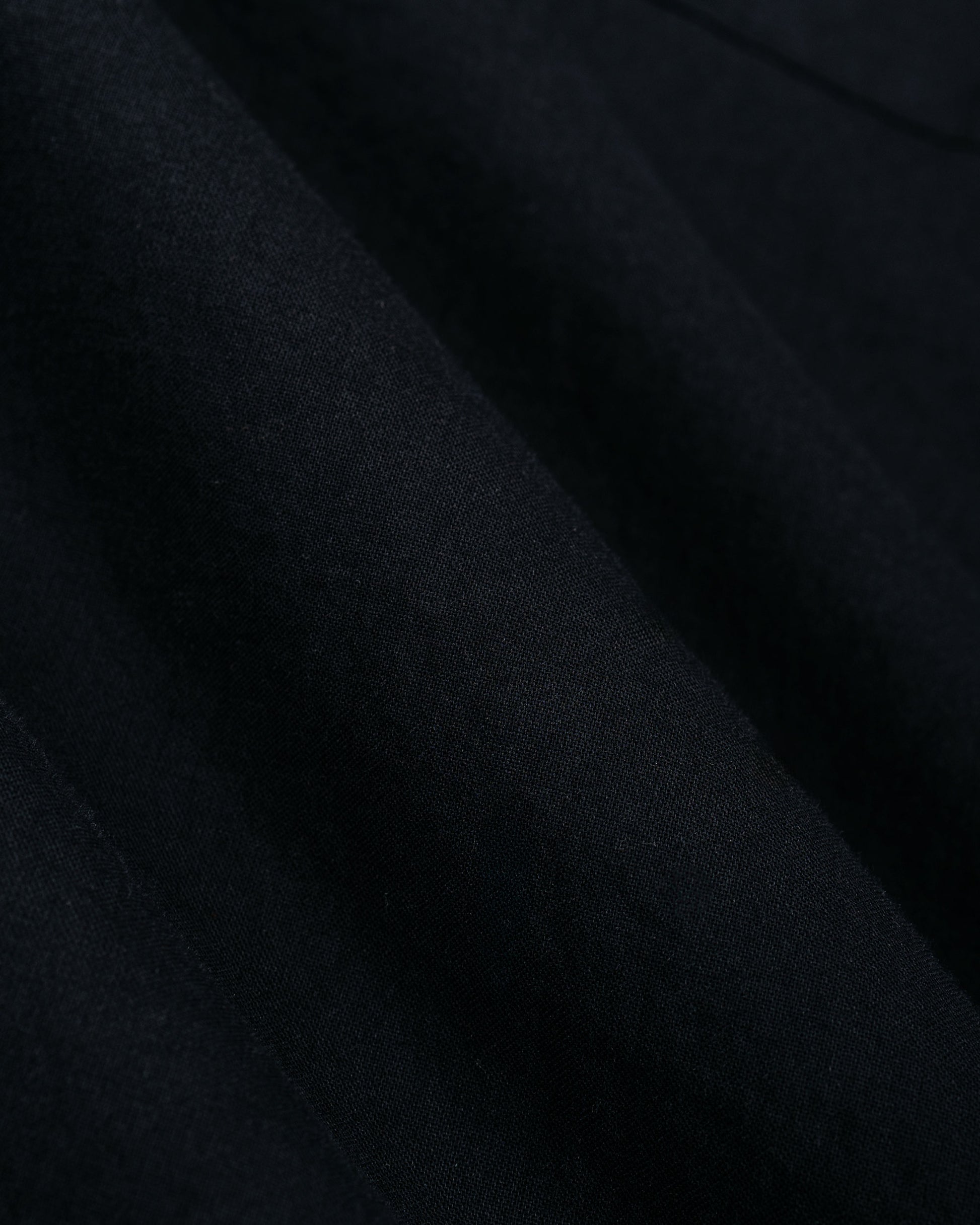 lost & found Merz B. Schwanen Merz B. Schwanen SHIRT09LP Unisex Short Sleeve Cotton Poplin Shirt Deep Black