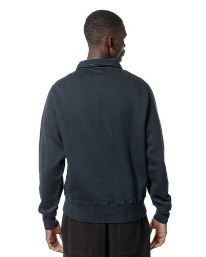 Merz B. Schwanen ZIPC01 Zip Collar Sweatshirt Charcoal