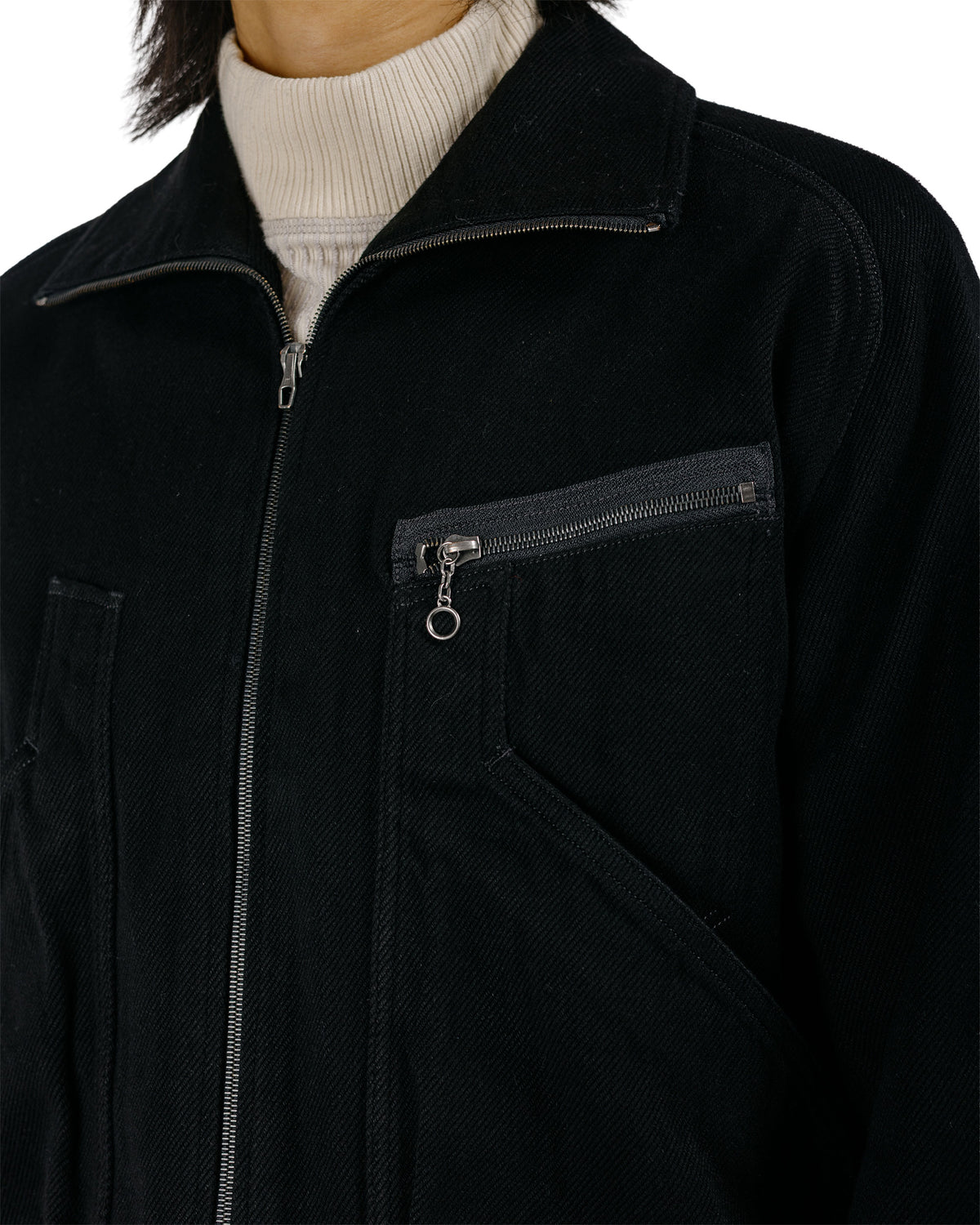 MotivMfg Denim Deck Jacket Tailorable Denim/Black