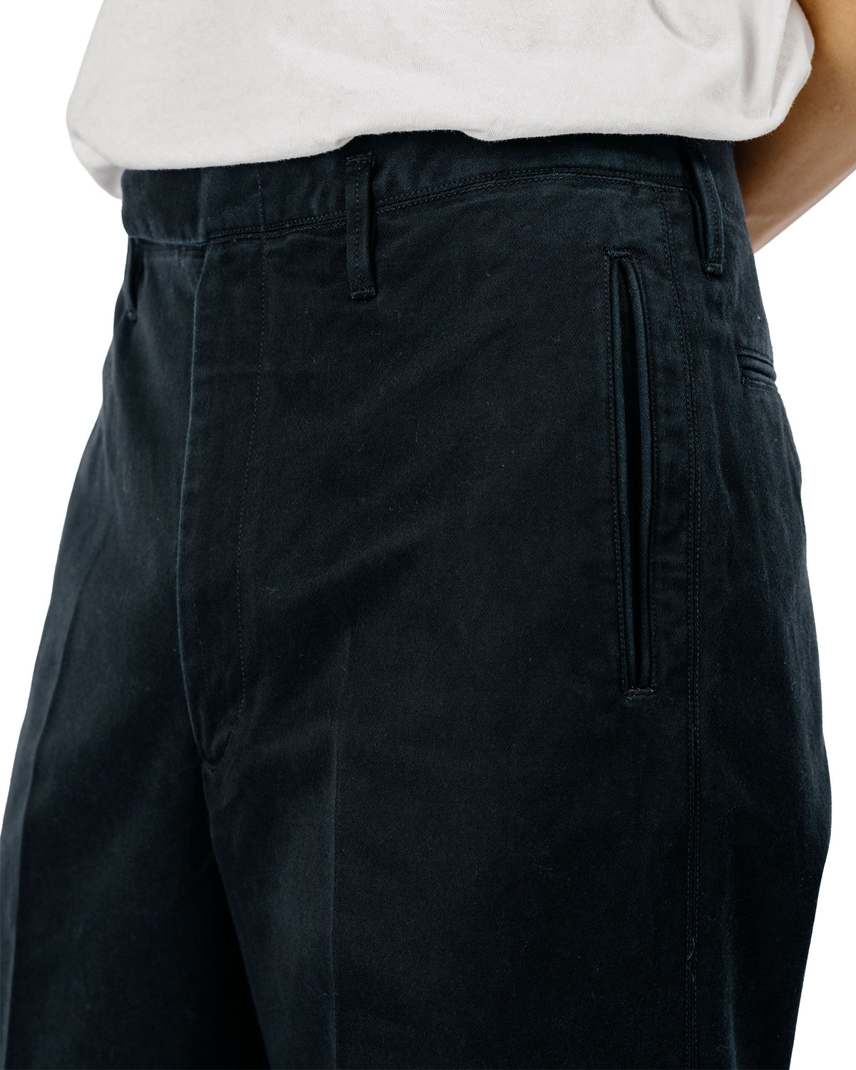 MotivMfg Loft Trousers Super Cotton Sateen/Black