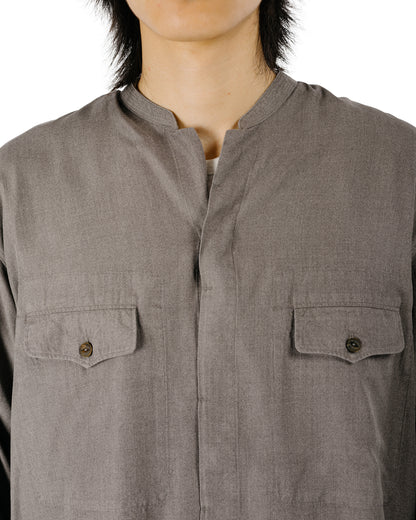 MotivMfg Mikhail Shirt Melange Silk Shirting/Shadow