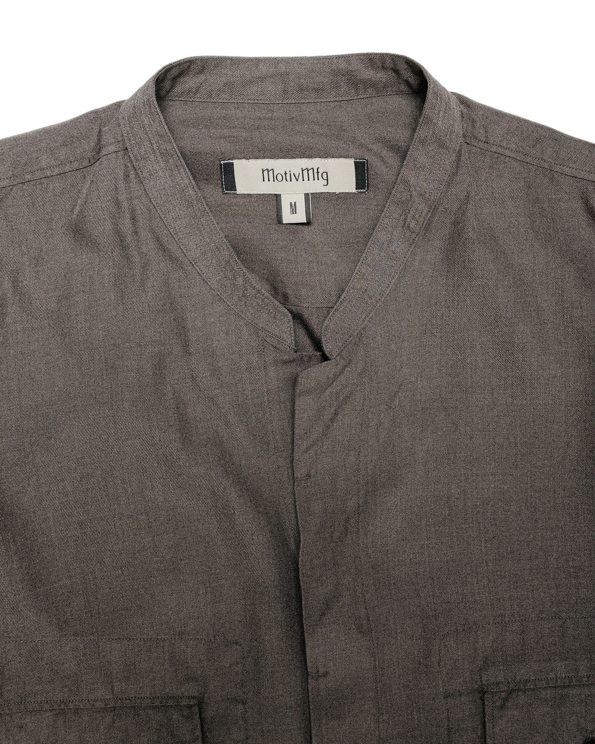 MotivMfg Mikhail Shirt Melange Silk Shirting/Shadow