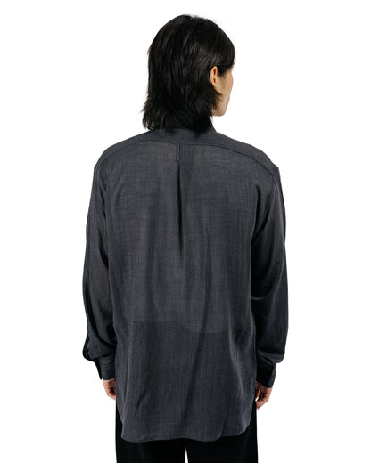 MotivMfg Shura Shirt Wool Tencel Twill/Charcoal