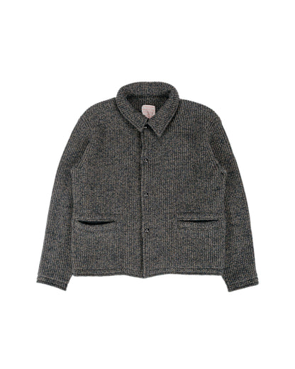 NICENESS B.Ben Wool Chambray Beach Knit Jacket NavyGray