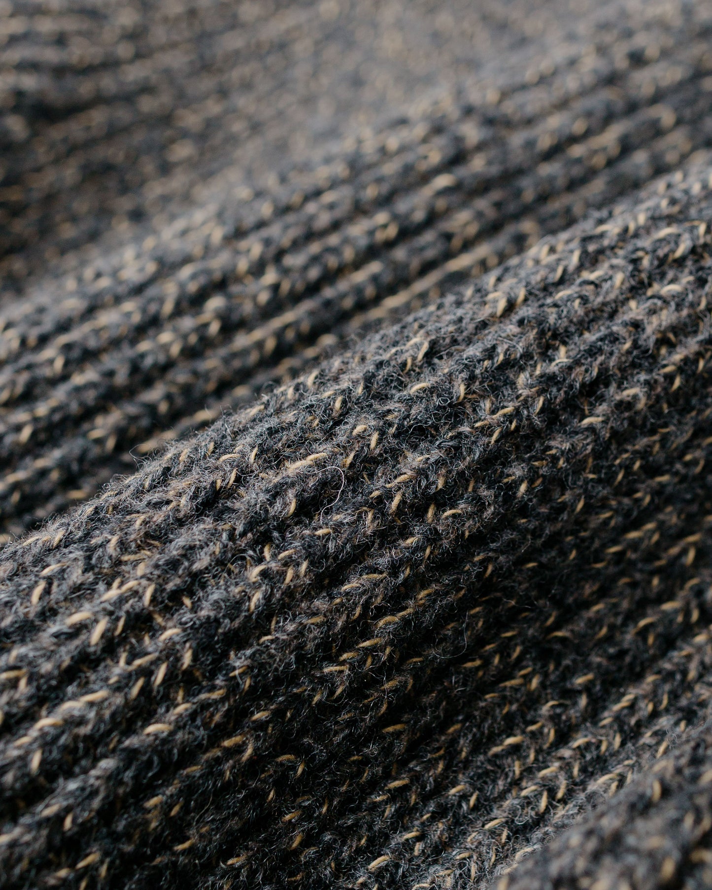 NICENESS B.Ben Wool Chambray Beach Knit Jacket Navy/Gray