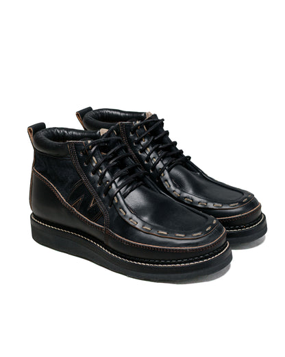 NICENESS Dylan Combination Leather Alps Boots Black