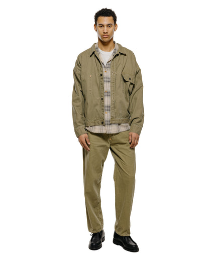 lost & found NICENESS NICENESS H.Thornhill Vintage Treat Herringbone Trucker Khaki